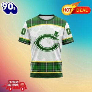 NFL Chicago Bears Special Design For St. Patrick Day All Over Print Shirts