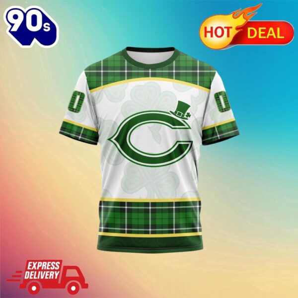 NFL Chicago Bears Special Design For St. Patrick Day All Over Print Shirts