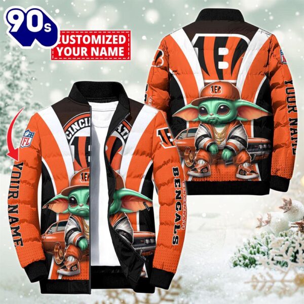 NFL Cincinnati Bengals Baby Yoda Puffer Jacket For Fans – NFL Puffer Jacket