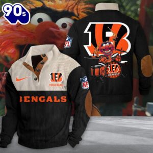 NFL Cincinnati Bengals Custom Name Animal Drummer Stand Collar Shirt