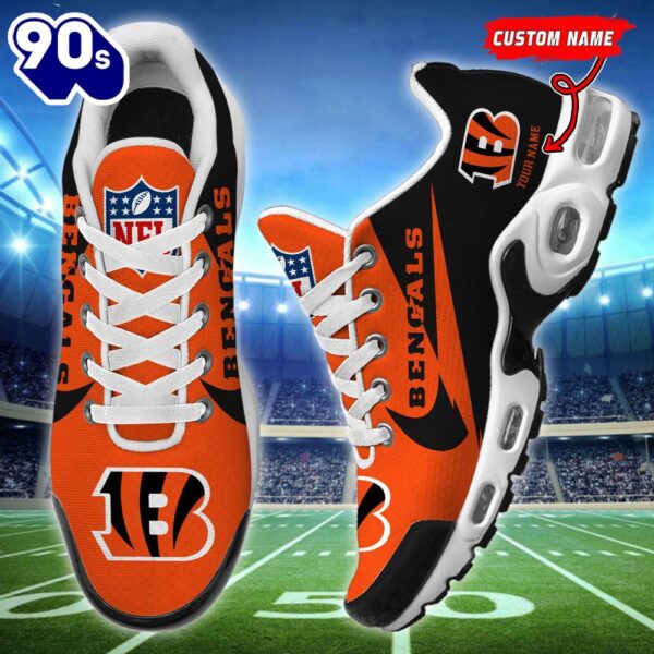 NFL Cincinnati Bengals Football Team TN Shoes – Custom Name