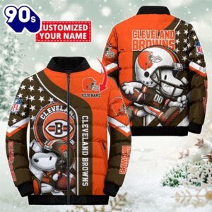 NFL Cleveland Browns Snoopy Puffer…