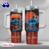 NFL Cleveland Browns Stitch Glitter Custom Stanley Quencher 40oz Stainless Steel Tumbler With Handle