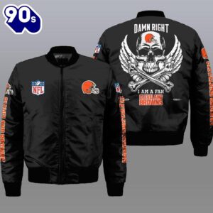 Nfl Cleveland Browns Wings Skull…