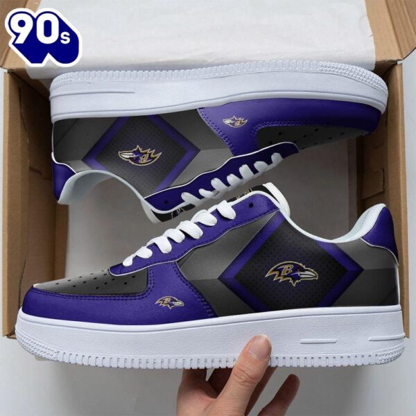 NFL Custom  Baltimore Ravens Air Force 1 Shoes For Fans