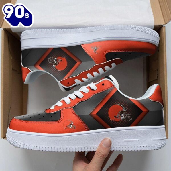 NFL Custom  Cleveland Browns Air Force 1 Shoes For Fans