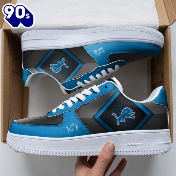 NFL Custom  Detroit Lions Air Force 1 Shoes For Fans