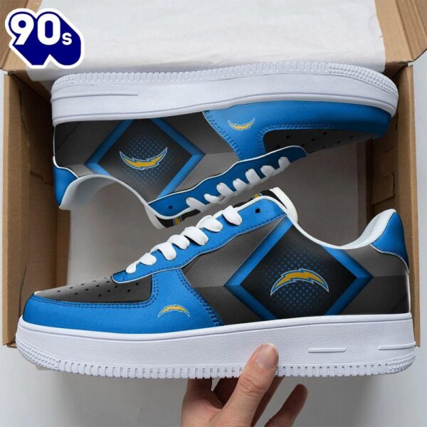 NFL Custom  Los Angeles Chargers Air Force 1 Shoes For Fans