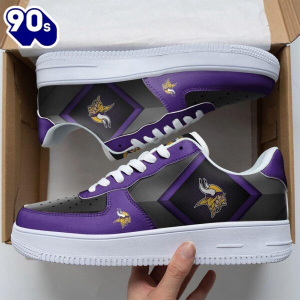 NFL Custom  Minnesota Vikings Air Force 1 Shoes For Fans