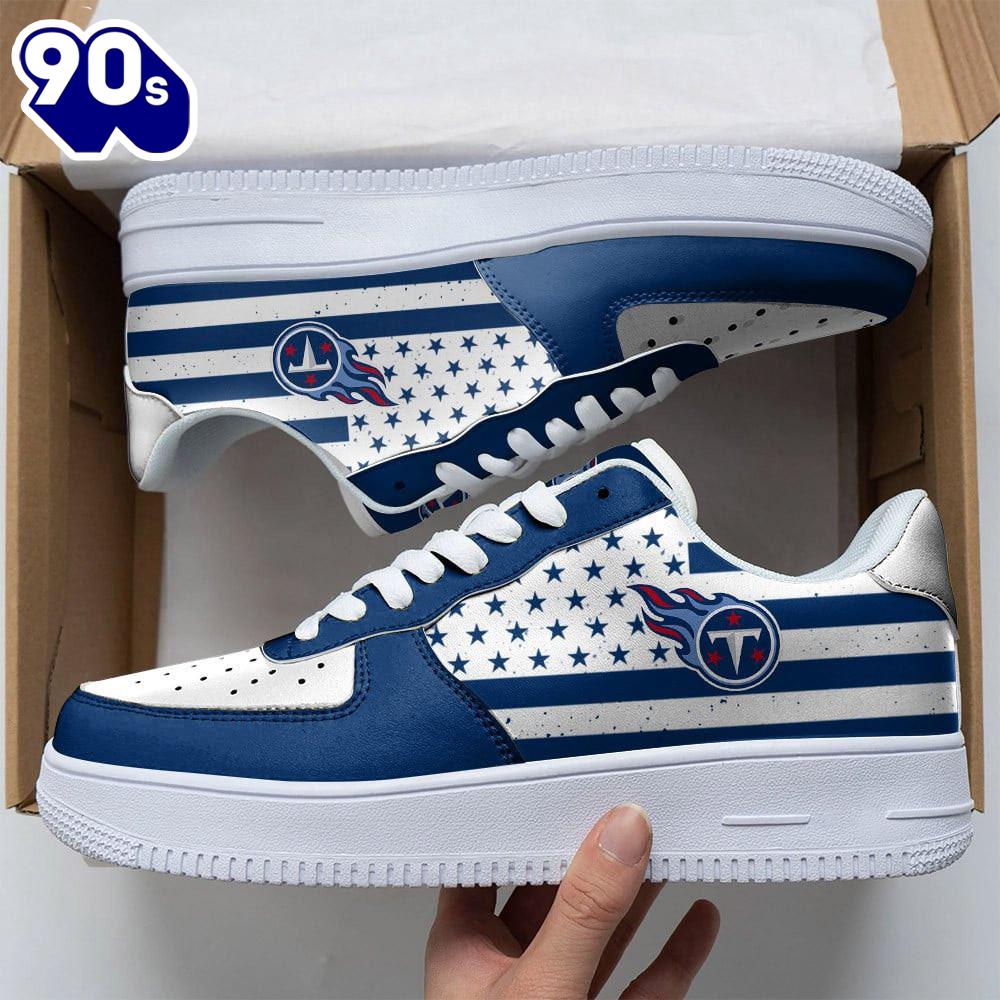 NFL Custom Tennessee Titans Air Force 1 Shoes For Fans NFL Custom Tennessee Titans Air Force 1 Shoes For Fans