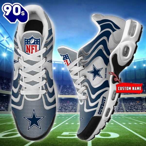 NFL Dallas Cowboys Football Team TN Shoes – Custom Name