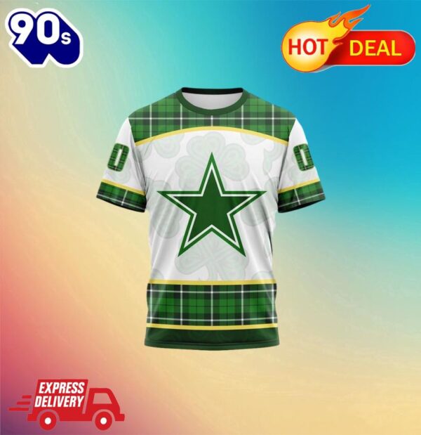 NFL Dallas Cowboys Special Design For St. Patrick Day All Over Print Shirts