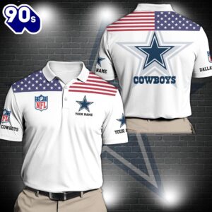 NFL Dallas Cowboys Sport Polo Shirt Custom Your Name  Gift For Fans