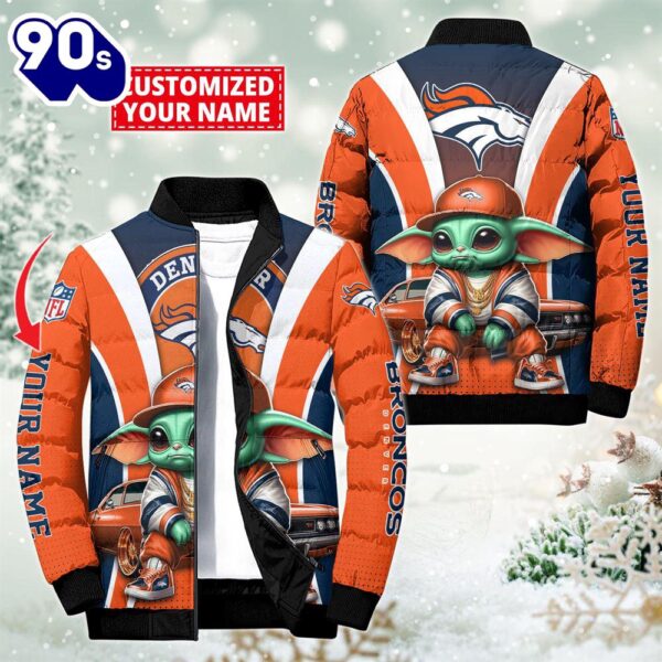 NFL Denver Broncos Baby Yoda Puffer Jacket For Fans – NFL Puffer Jacket