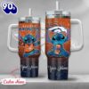 NFL Denver Broncos Stitch Glitter Custom Stanley Quencher 40oz Stainless Steel Tumbler With Handle
