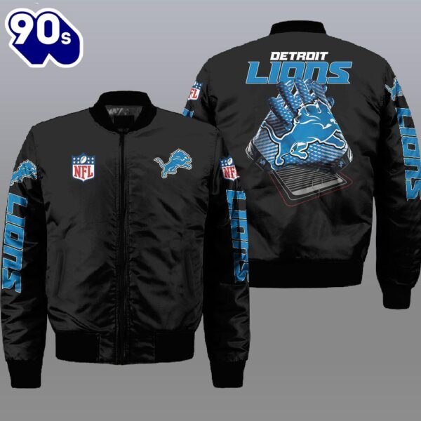 Nfl Detroit Lions 3D Bomber Jacket  Gift For Christmas