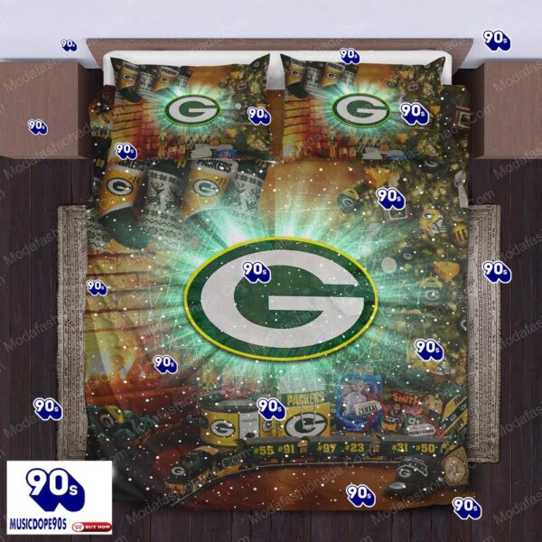 NFL Green Bay Packers Logo Christmas Bedding Sets