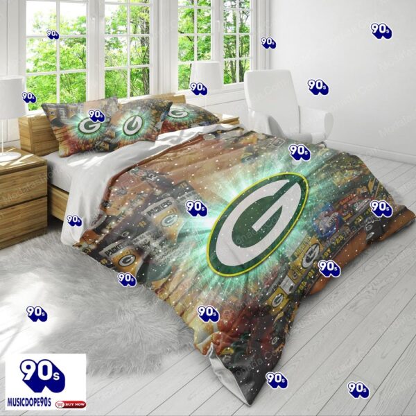 NFL Green Bay Packers Logo Christmas Bedding Sets