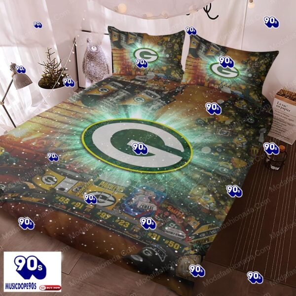 NFL Green Bay Packers Logo Christmas Bedding Sets