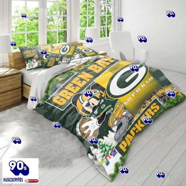 NFL Green Bay Packers Mickey Mouse Bedding Sets