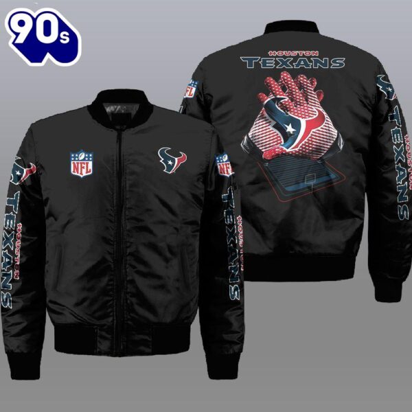 Nfl Houston Texans 3D Bomber Jacket  Gift For Christmas