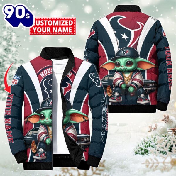 NFL Houston Texans Baby Yoda Puffer Jacket For Fans – NFL Puffer Jacket