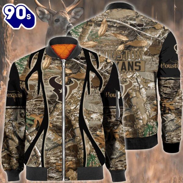 Nfl Houston Texans Hunting Bomber Jacket