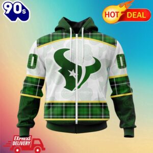 NFL Houston Texans Special Design For St. Patrick Day All Over Print Shirts