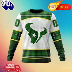 NFL Houston Texans Special Design For St. Patrick Day All Over Print Shirts