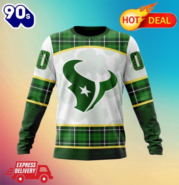 NFL Houston Texans Special Design For St. Patrick Day All Over Print Shirts