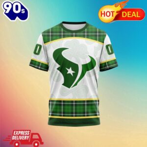 NFL Houston Texans Special Design For St. Patrick Day All Over Print Shirts