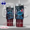 NFL Houston Texans Stitch Glitter Custom Stanley Quencher 40oz Stainless Steel Tumbler With Handle