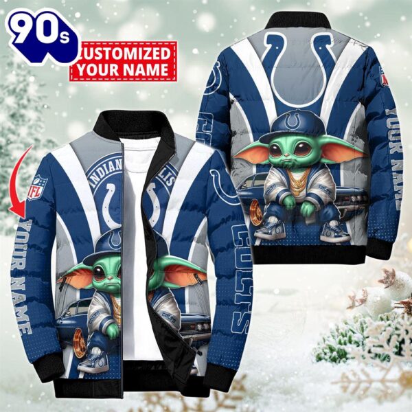 NFL Indianapolis Colts Baby Yoda Puffer Jacket For Fans – NFL Puffer Jacket