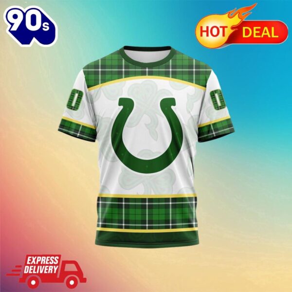 NFL Indianapolis Colts Special Design For St. Patrick Day All Over Print Shirts