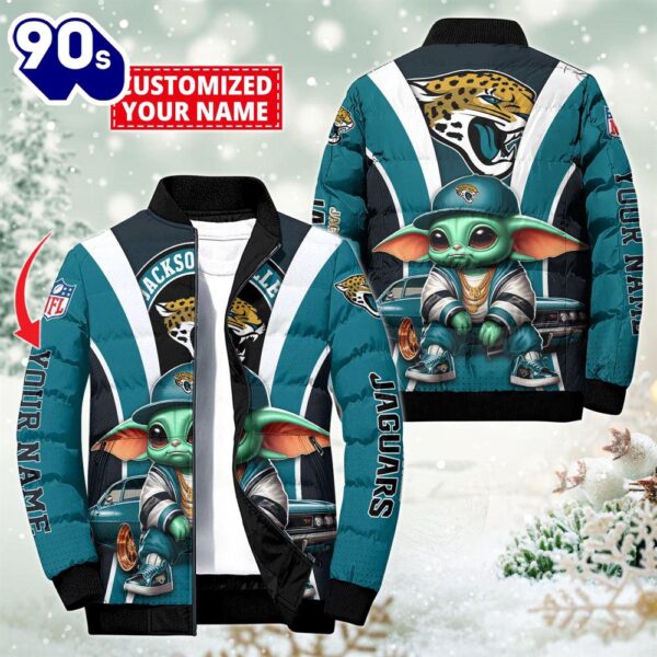 NFL Jacksonville Jaguars Baby Yoda Puffer Jacket For Fans – NFL Puffer Jacket