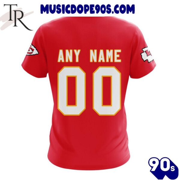 NFL Kansas City Chiefs Custom Name Number 2024 Jersey T-Shirt