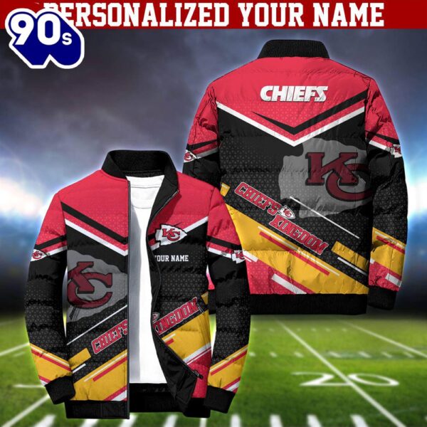 NFL Kansas City Chiefs Puffer Jacket Personalized Your Name – Sport Puffer Jacket