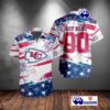 NFL Kansas City Chiefs Special Design For Independence Day 4th Of July Personalized Hawaiian Shirt