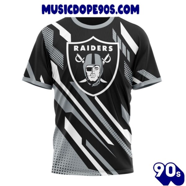 NFL Las Vegas Raiders Custom Name Number MotoCross Concept T-Shirt