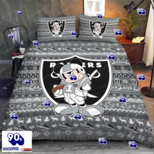 NFL Las Vegas Raiders Mickey Mouse Bedding Sets