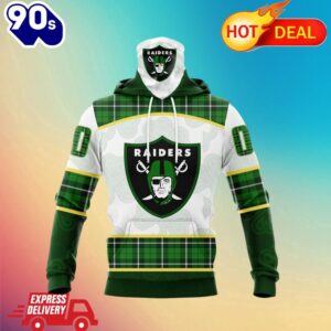 NFL Las Vegas Raiders Special Design For St. Patrick Day All Over Print Shirts