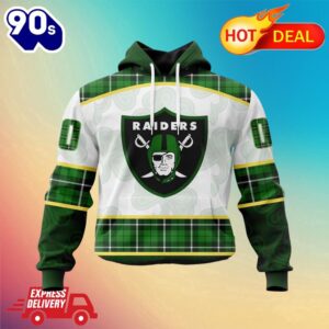 NFL Las Vegas Raiders Special Design For St. Patrick Day All Over Print Shirts