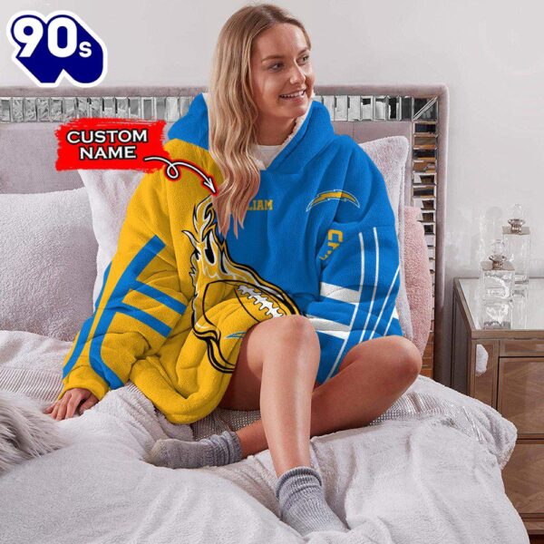 NFL Los Angeles Chargers Custom Huggle Hoodie