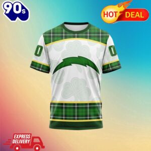 NFL Los Angeles Chargers Special Design For St. Patrick Day All Over Print Shirts