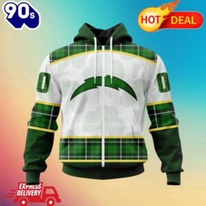 NFL Los Angeles Chargers Special Design For St. Patrick Day All Over Print Shirts