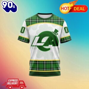 NFL Los Angeles Rams Special Design For St. Patrick Day All Over Print Shirts