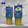 NFL Los Angeles Rams Stitch Glitter Custom Stanley Quencher 40oz Stainless Steel Tumbler With Handle
