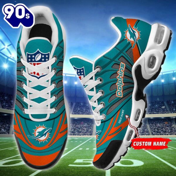 NFL Miami Dolphins Football Team TN Shoes Sport – Custom Name