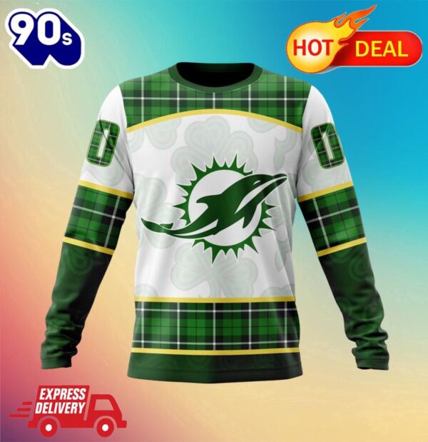 NFL Miami Dolphins Special Design For St. Patrick Day All Over Print Shirts