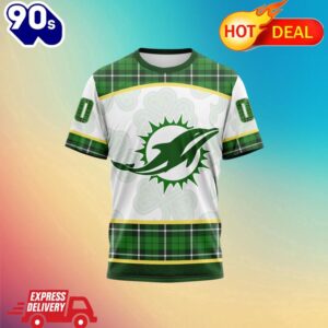 NFL Miami Dolphins Special Design For St. Patrick Day All Over Print Shirts